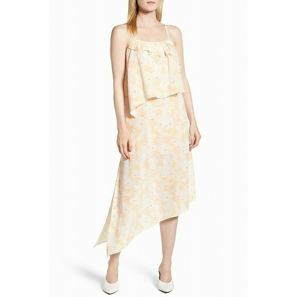 Lewit Impala Spencer Floral Asymmetrical Dress Women's sz  10